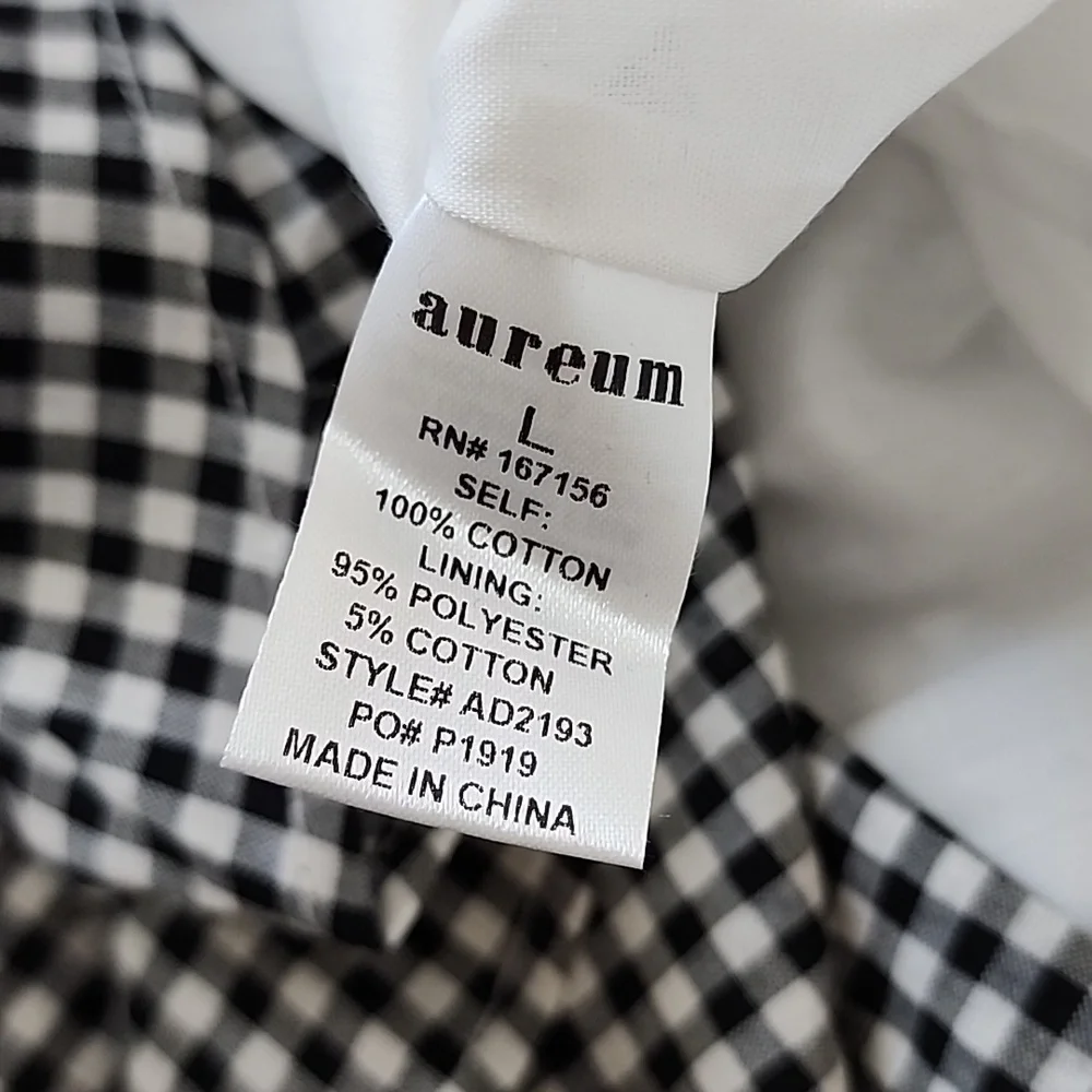 NWT Avaire Collective Black And White Gingham Summer Maxi Dress L - Picture 6 of 7